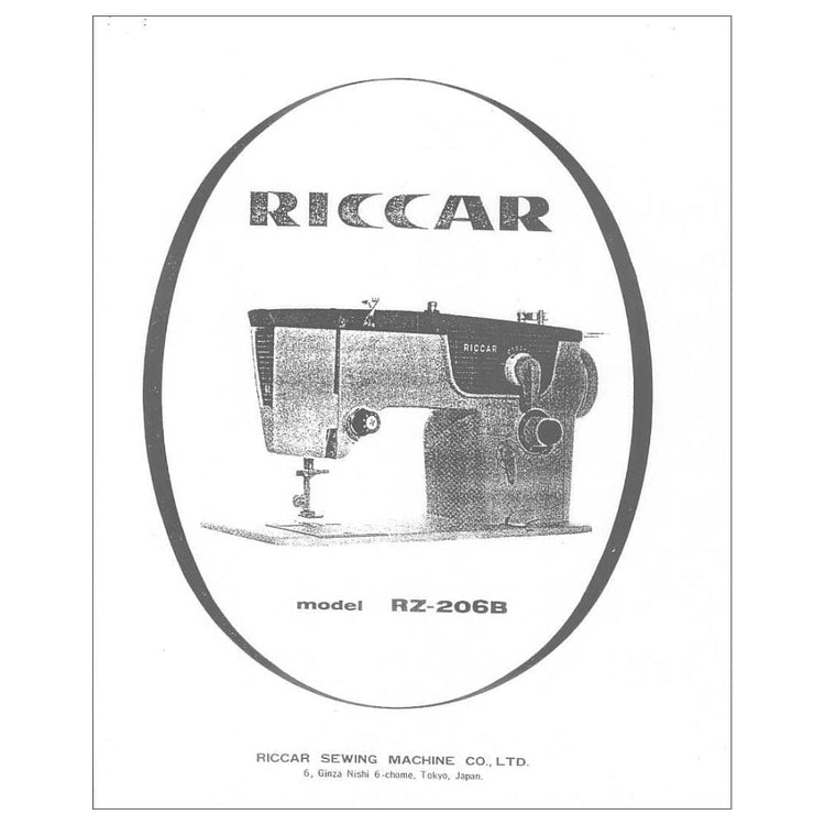 Riccar RZ206B Instruction Manual image # 114945