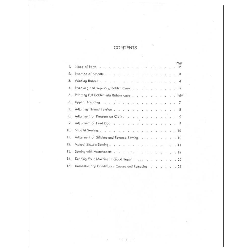 Riccar RZ206B Instruction Manual image # 114946