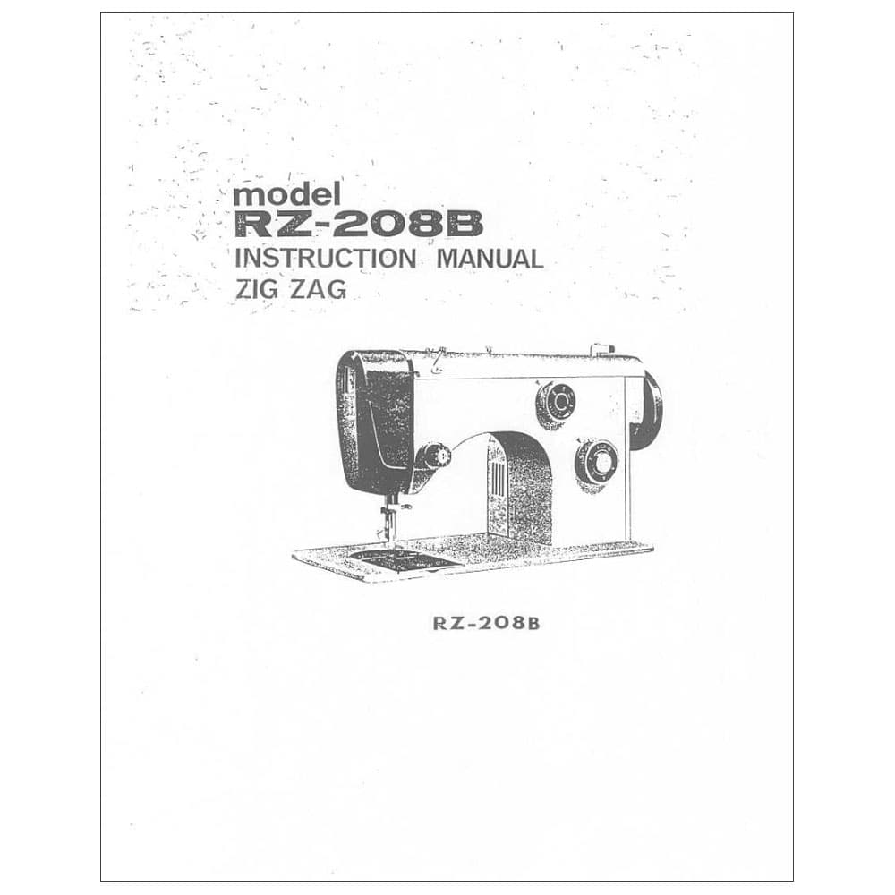 Riccar RZ210 Instruction Manual image # 114936