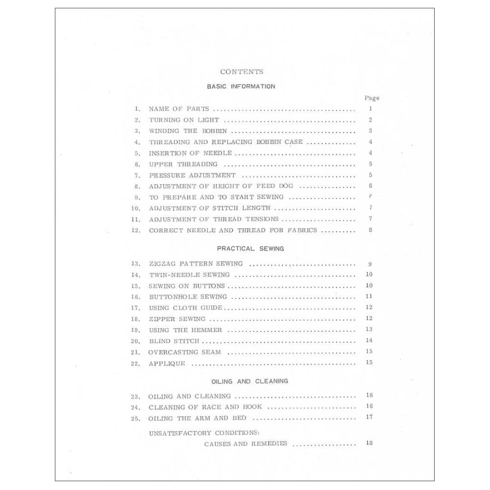 Riccar RZ210 Instruction Manual image # 114937