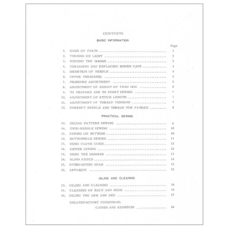 Riccar RZ210 Instruction Manual image # 114937