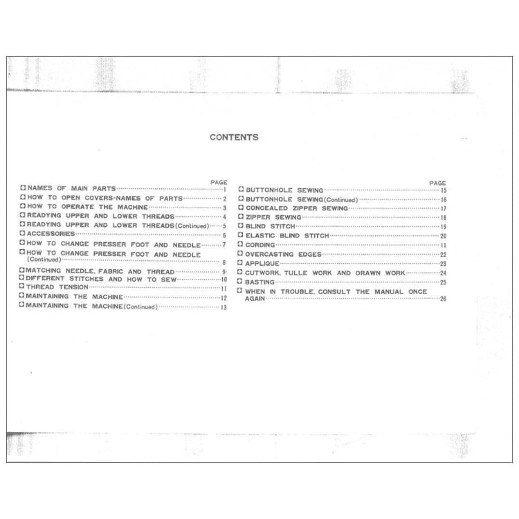 Riccar Galaxy 300 Instruction Manual image # 115392