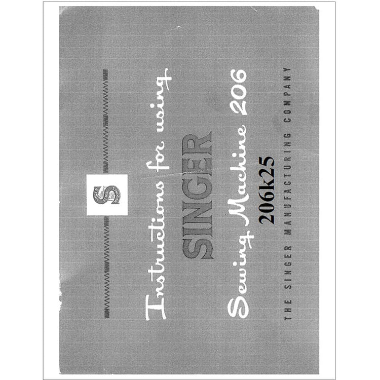 Singer 206K25 Instruction Manual image # 114614