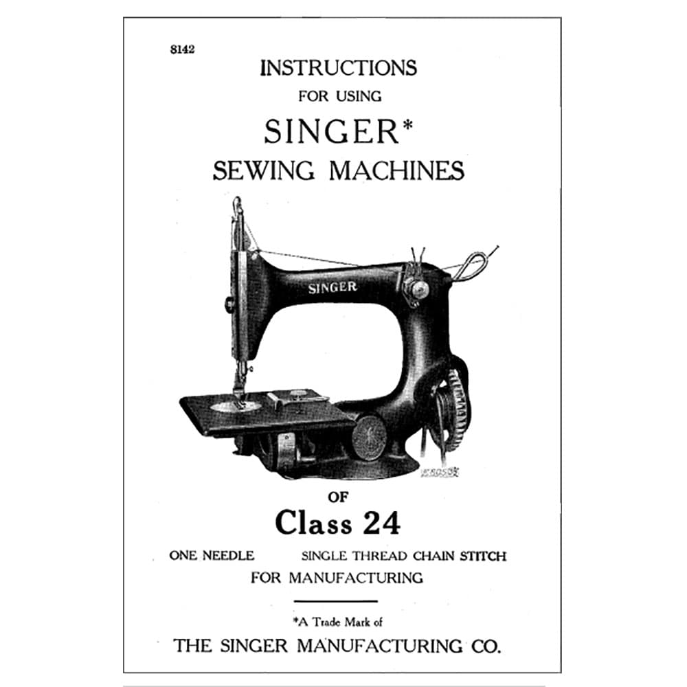 Singer Class 24 Instruction Manual image # 114677