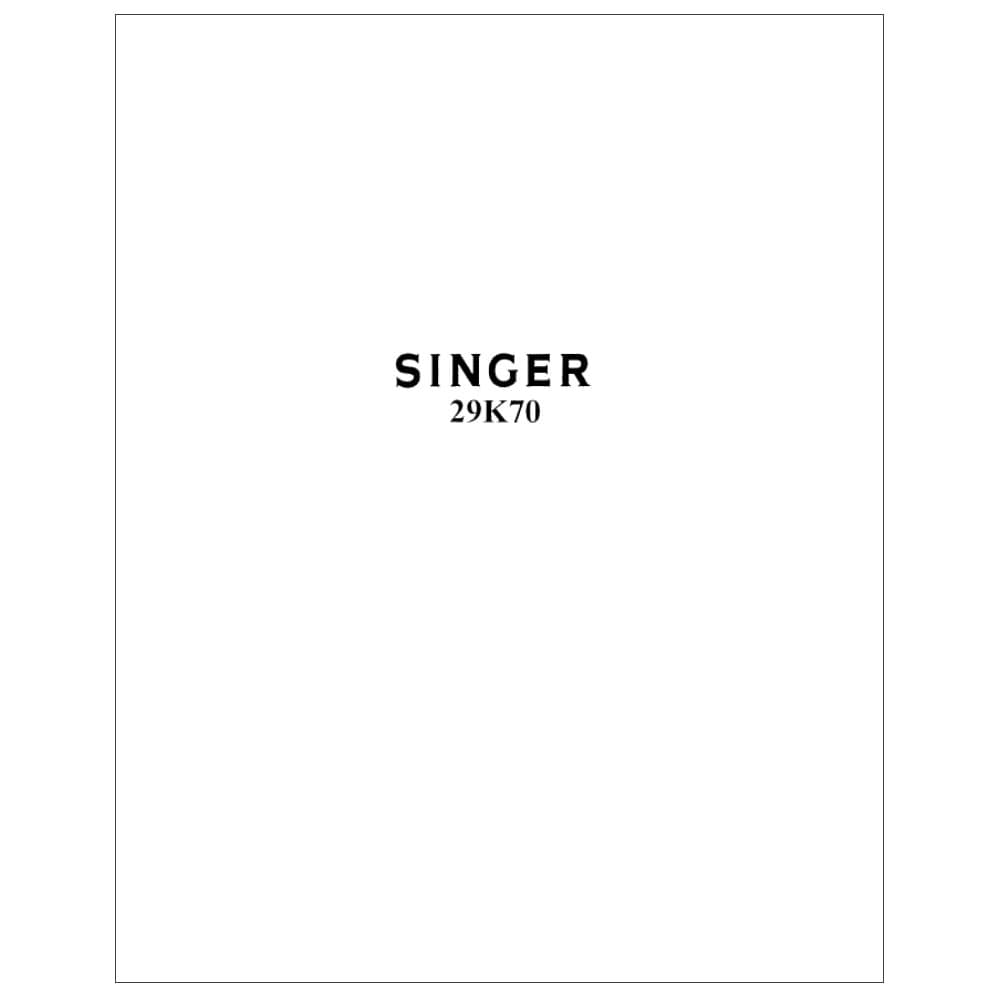 Singer 29K70 Instruction Manual image # 114564