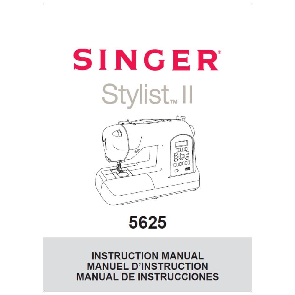 Singer 5625 Stylist II Instruction Manual image # 114488