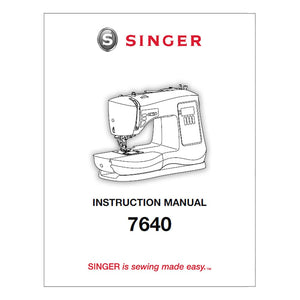 Singer 7640 Confidence Instruction Manual image # 114705