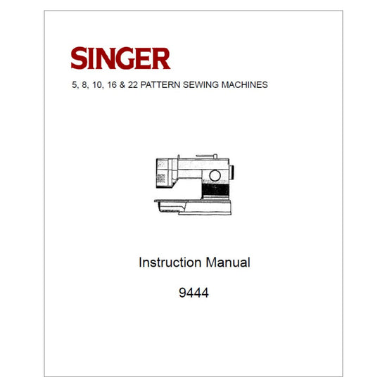 Singer 9444 Instruction Manual