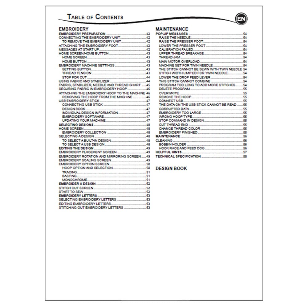 Singer Legacy SE300 Instruction Manual image # 114682