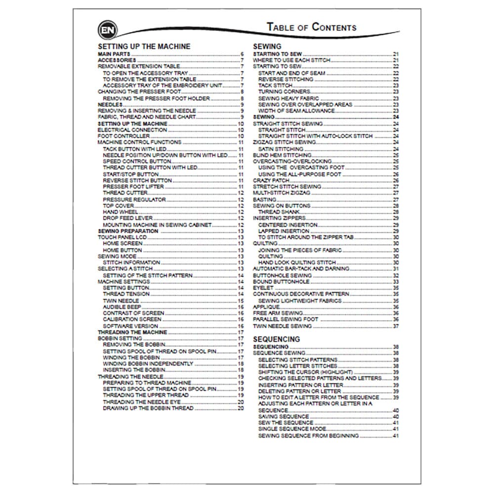 Singer Legacy SE300 Instruction Manual image # 114681