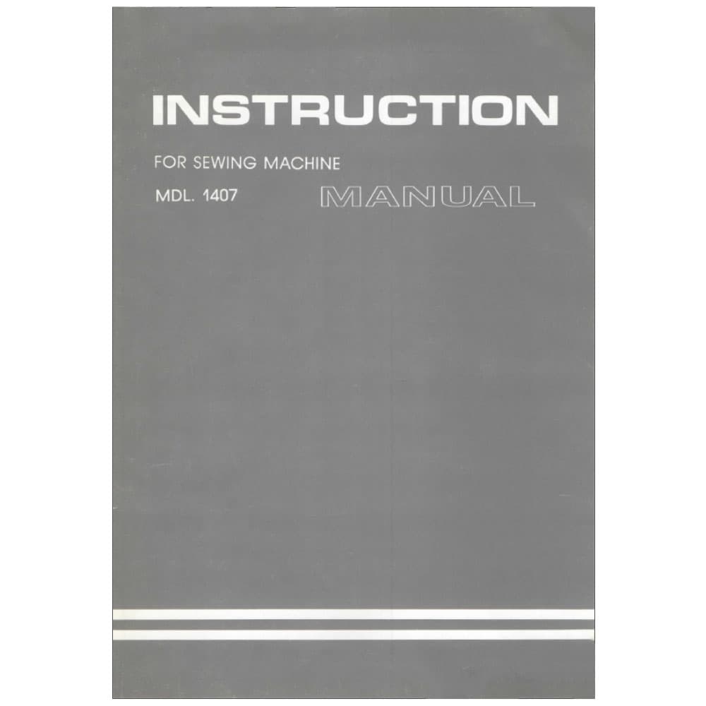 White 1407 Instruction Manual image # 114771