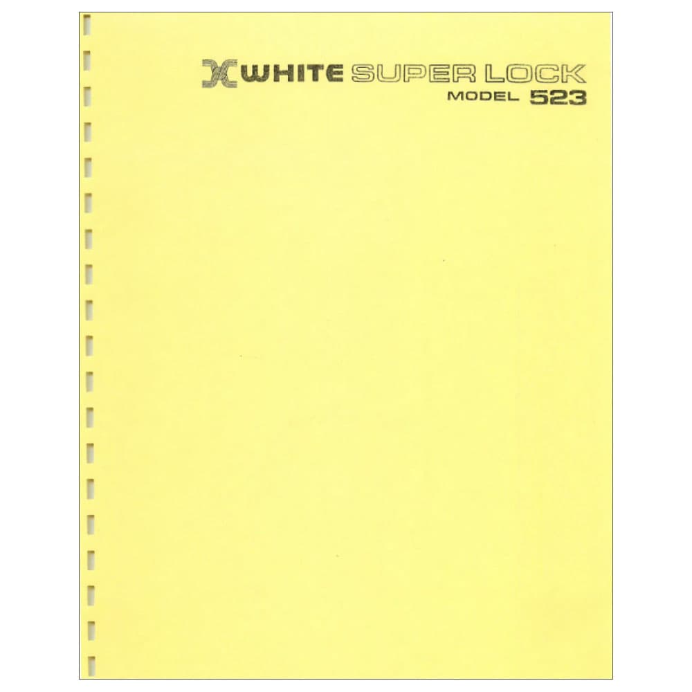 White 523 Instruction Manual image # 114892