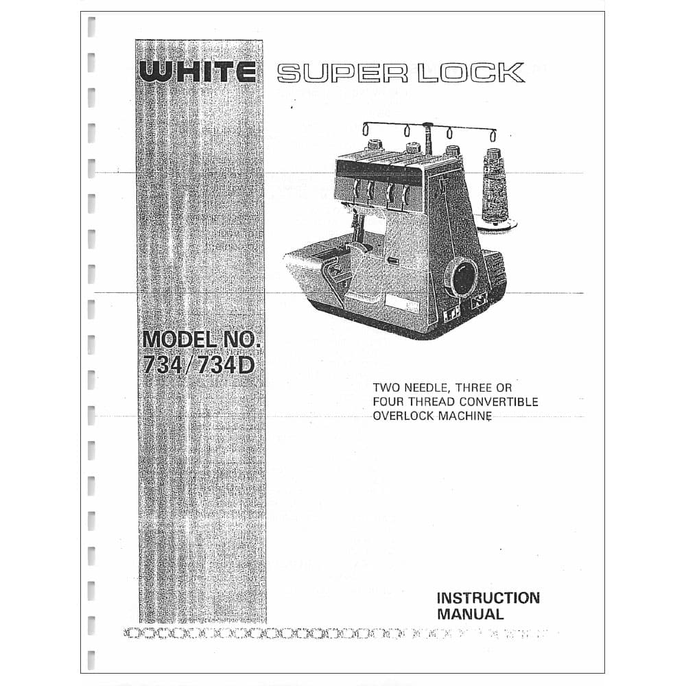 White 734D Instruction Manual image # 114895