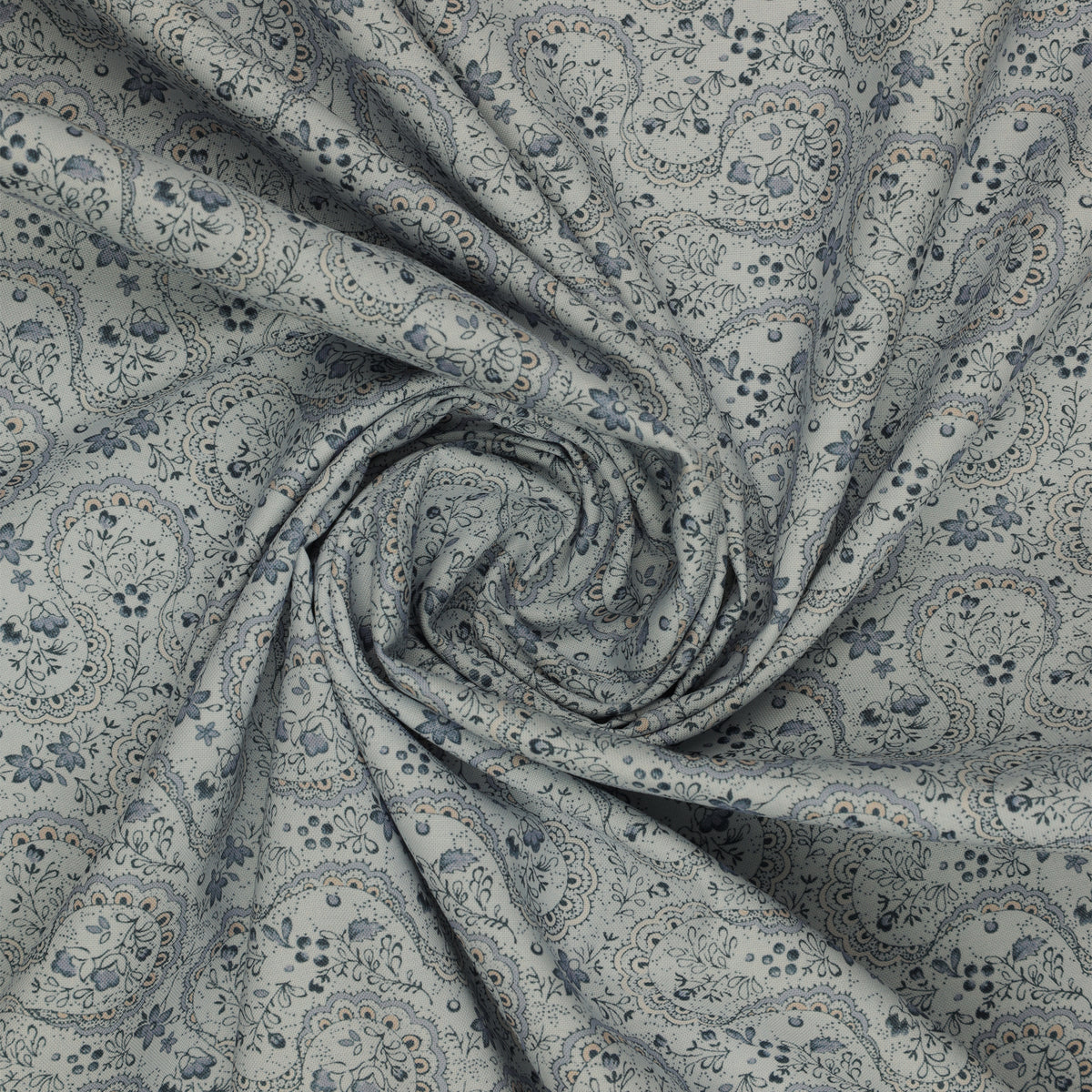 Isabella Fabric Collection - Swirling Lace Blue: PBISAB06409LB swirled