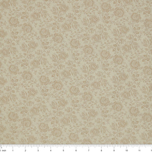 Isabella Fabric Collection - Allover Roses Cream: PBISAB06410E with ruler for scale