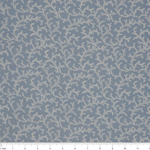 Isabella Fabric Collection - Vines Blue: PBISAB06411B with ruler for scale