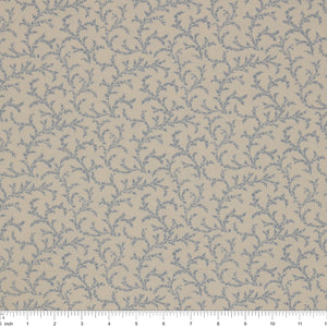 Isabella Fabric Collection - Vines Cream: ISAB06411EB with ruler for scale