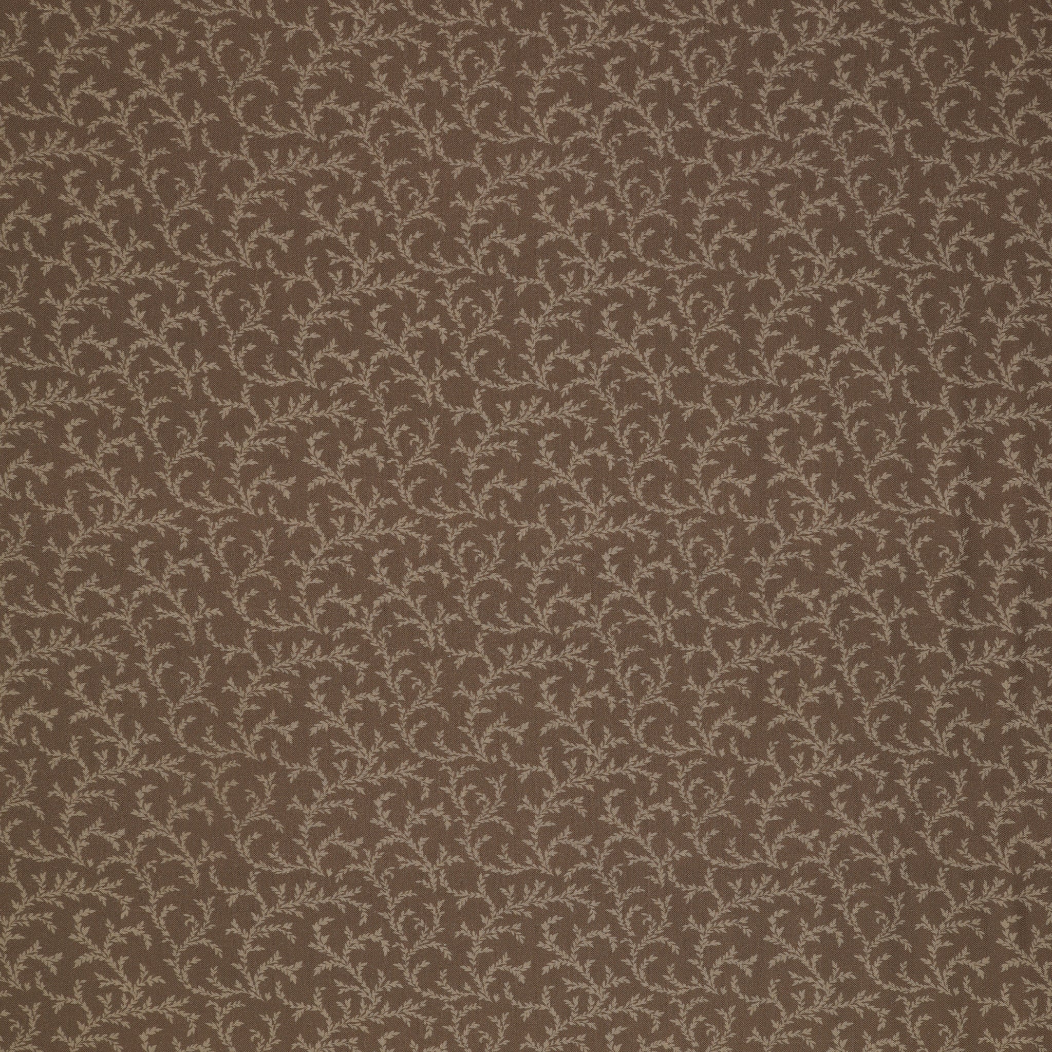 Isabella Fabric Collection - Vines Brown: Brown with delicate cream leafy vines in a graceful allover repeating pattern PBISAB06411Z