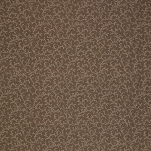 Isabella Fabric Collection - Vines Brown: Brown with delicate cream leafy vines in a graceful allover repeating pattern PBISAB06411Z