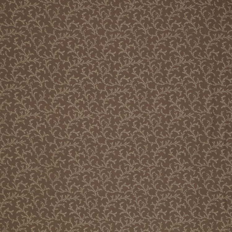 Isabella Fabric Collection - Vines Brown: Brown with delicate cream leafy vines in a graceful allover repeating pattern PBISAB06411Z