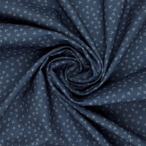 Isabella Fabric Collection - Ditzy Hearts Blue: PBISAB06412B swirled