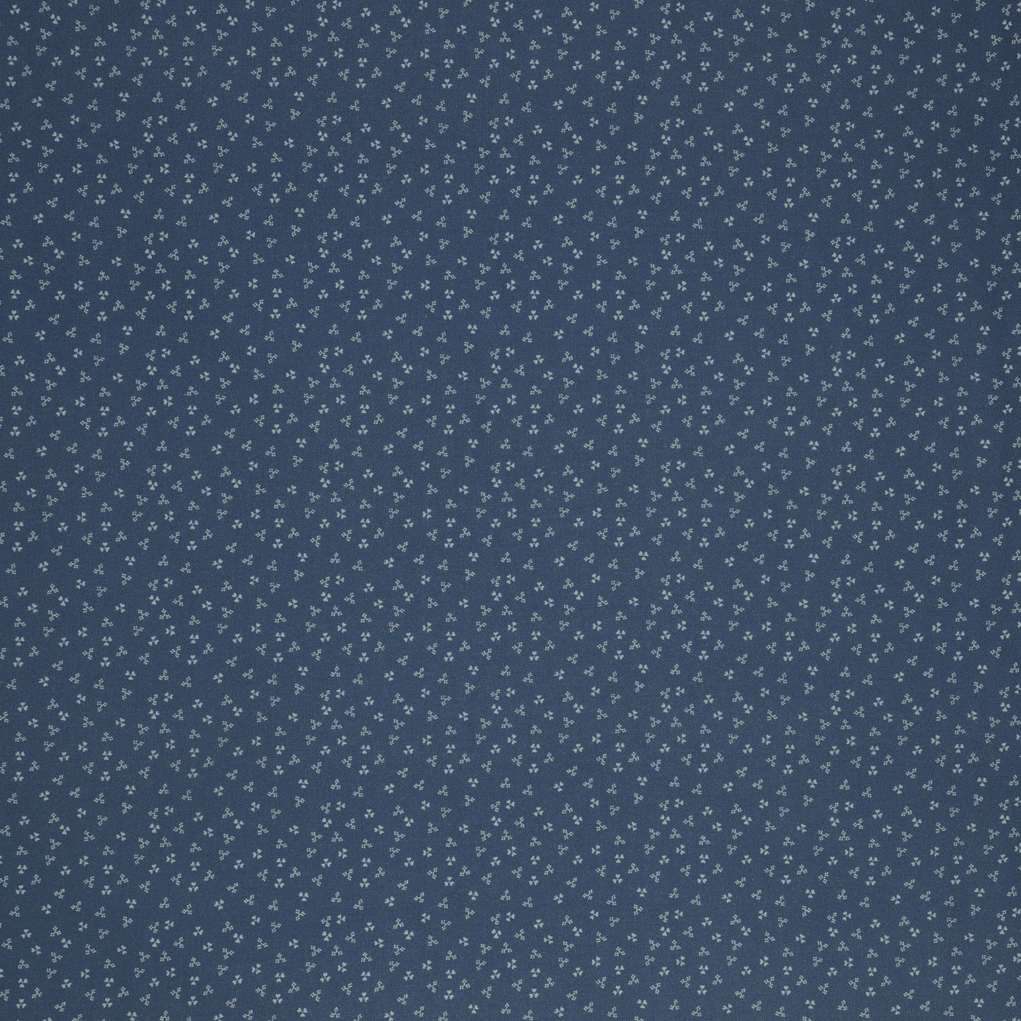 Isabella Fabric Collection - Ditzy Hearts Blue: Blue with tiny cream hearts and dotted heart motifs in a scattered repeat PBISAB06412B