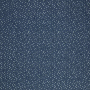 Isabella Fabric Collection - Ditzy Hearts Blue: Blue with tiny cream hearts and dotted heart motifs in a scattered repeat PBISAB06412B