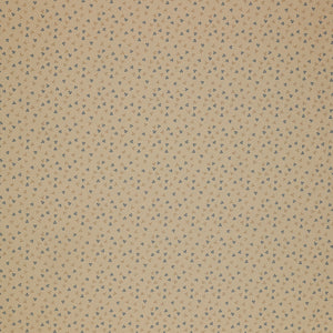Isabella Fabric Collection - Ditzy Hearts Tan: tiny blue hearts and dotted heart motifs in a scattered repeat PBISAB06412NE
