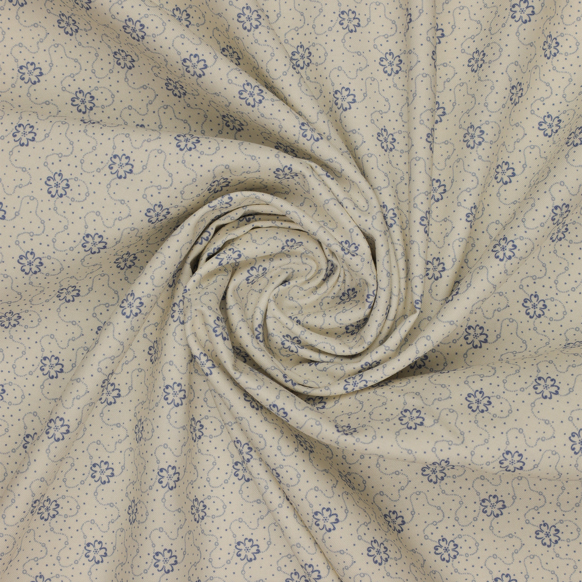 Isabella Fabric Collection - Flower Chain White: PBISAB06413EB swirled