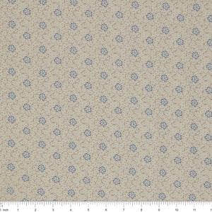 Isabella Fabric Collection - Flower Chain Cream: PBISAB06413E with ruler for size