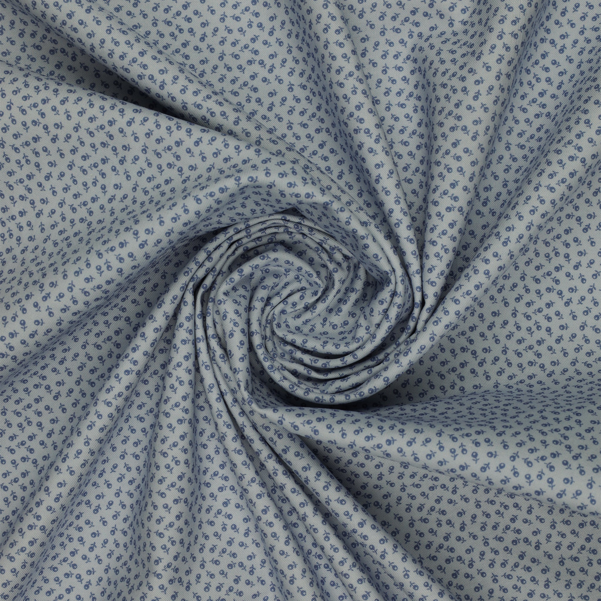 Isabella Fabric Collection - Ditzy Buds Light Blue: PBISAB06414LB swirled