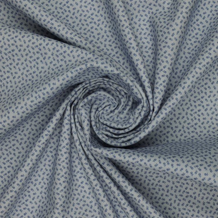 Isabella Fabric Collection - Ditzy Buds Light Blue: PBISAB06414LB swirled