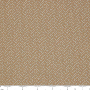 Isabella Fabric Collection - Ditzy Buds Tan: PBISAB06414NE with ruler for scale