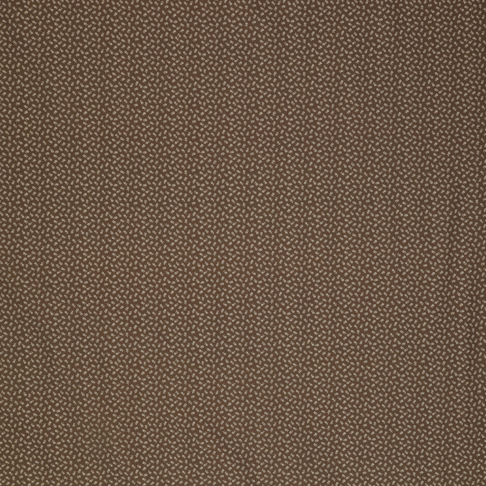 Isabella Fabric Collection - Ditzy Buds Brown: Brown with tiny cream floral buds in a small-scale repeating pattern PBISAB06414Z