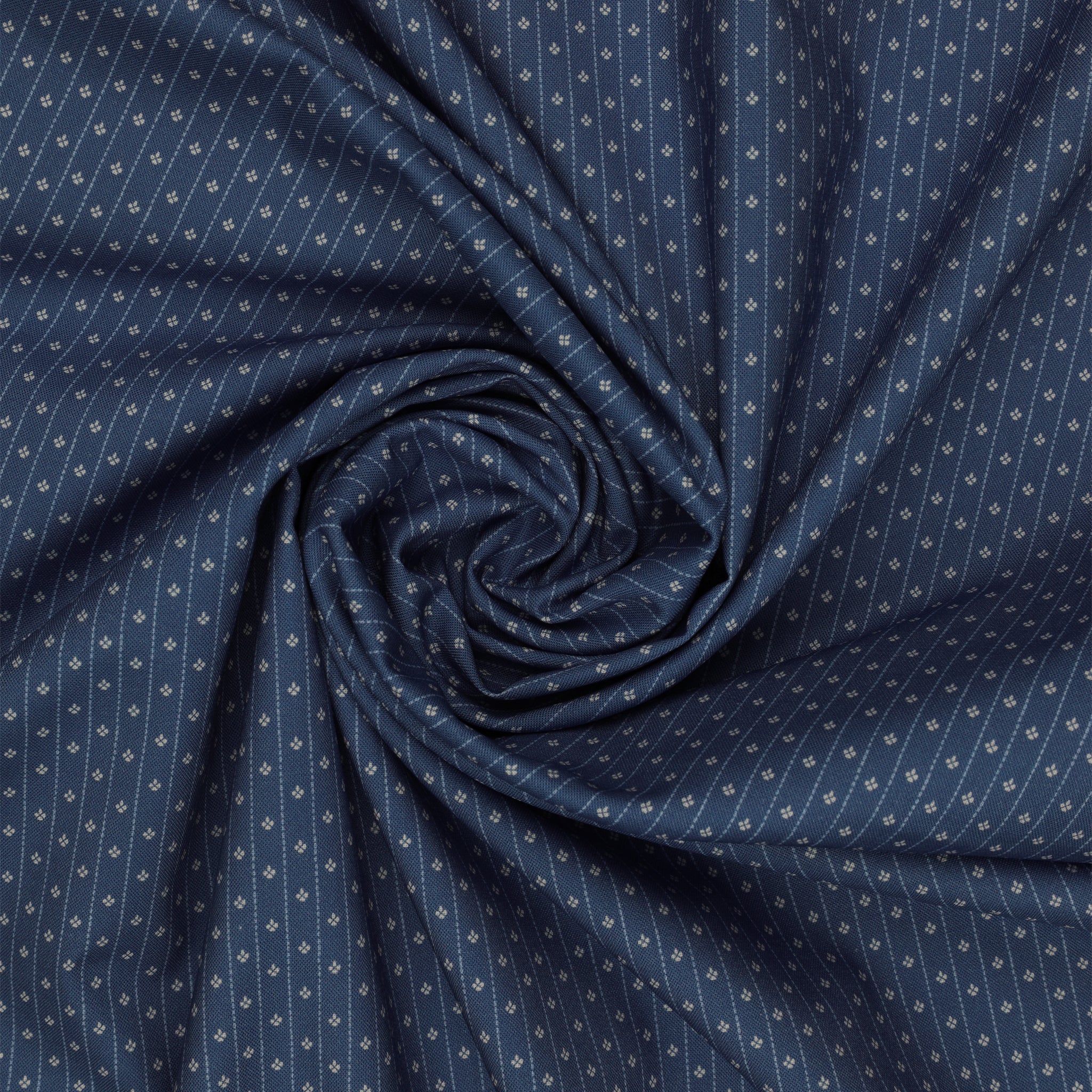 Isabella Fabric Collection - Motif Stripe Blue: PBISAB06415B swirled