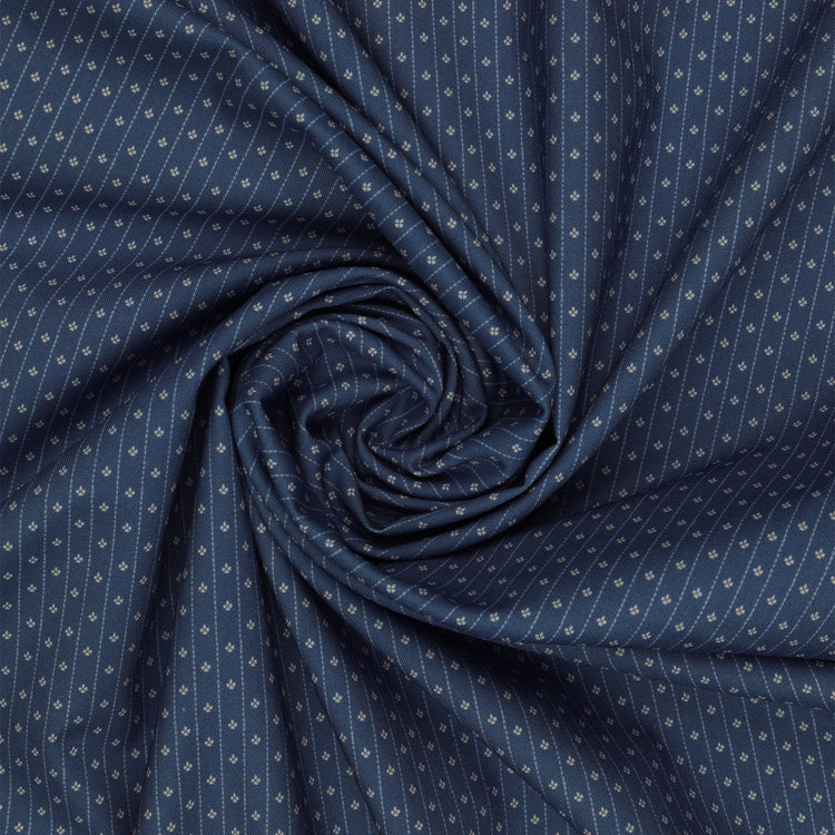 Isabella Fabric Collection - Motif Stripe Blue: PBISAB06415B swirled