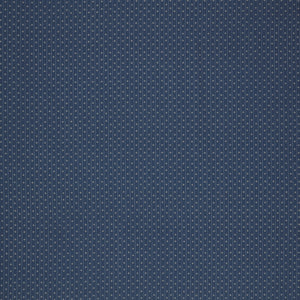 Isabella Fabric Collection - Motif Stripe Blue: Blue with narrow white stripes and tiny white motifs in a repeating pattern PBISAB06415B