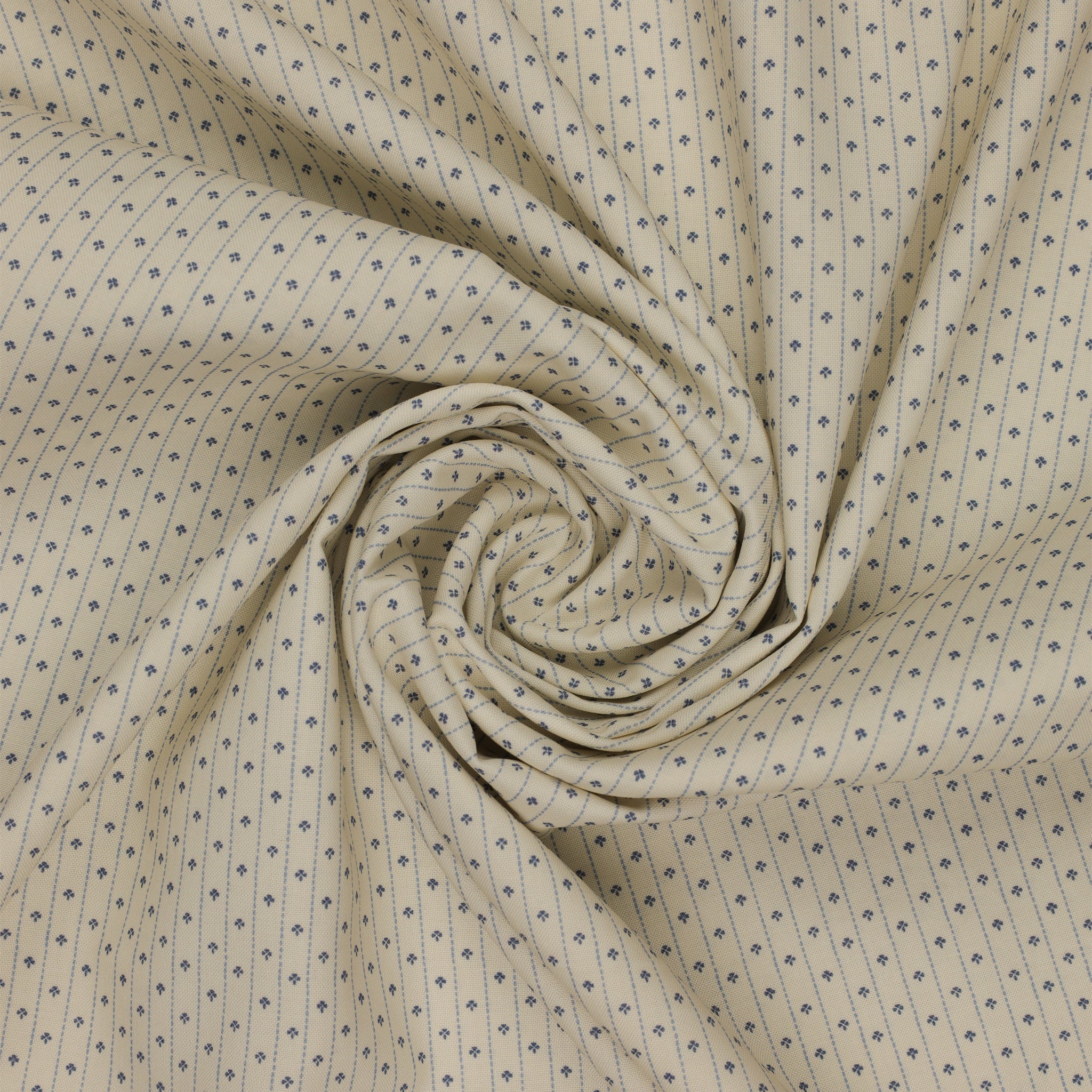 Isabella Fabric Collection - Motif Stripe Cream: PBISAB06415E swirled