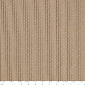 Isabella Fabric Collection - Motif Stripe Tan: PBISAB06415NE with ruler for scale