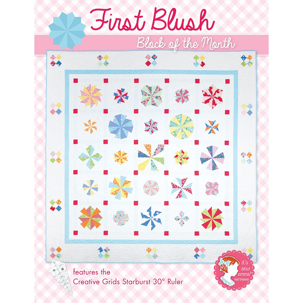 It's Sew Emma, First Blush Block of the Month Quilt Book image # 66539