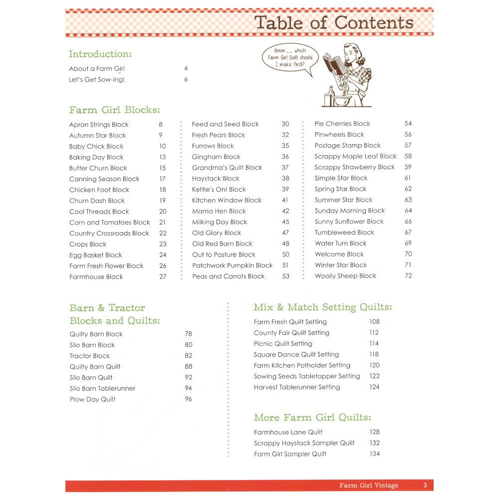 Farm Girl Vintage Quilt Book image # 45020