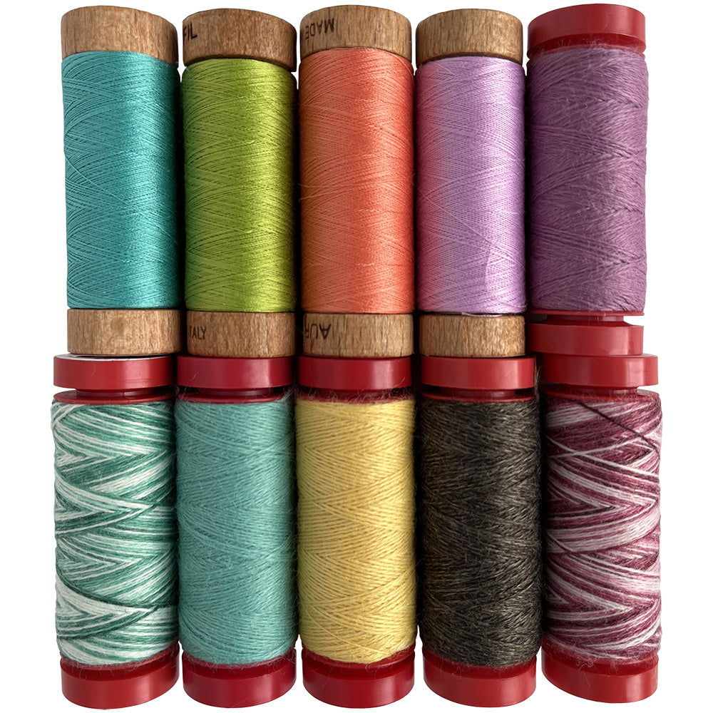 Aurifil Dream Flowers 10 Spool Thread Collection image # 118210