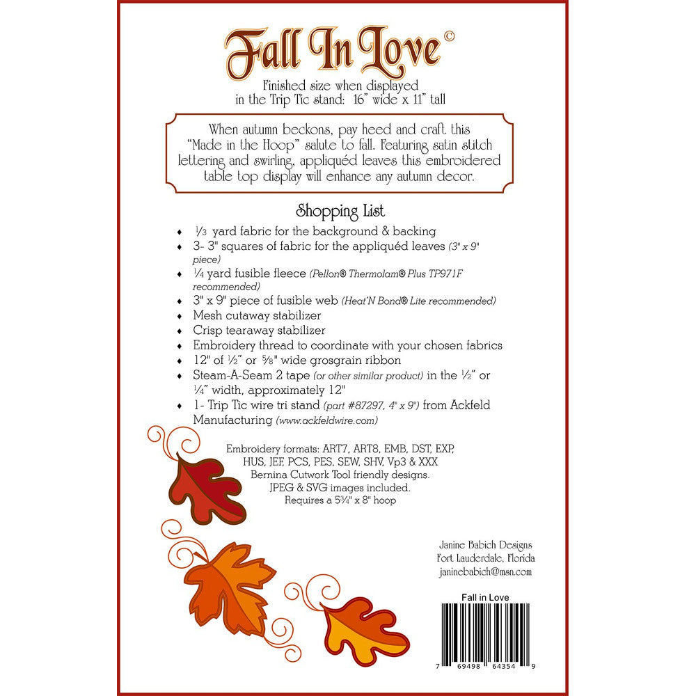 Fall in Love Pattern CD image # 46723