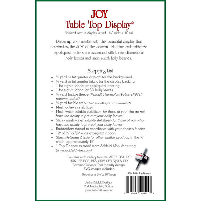JOY Table Top Display Pattern CD