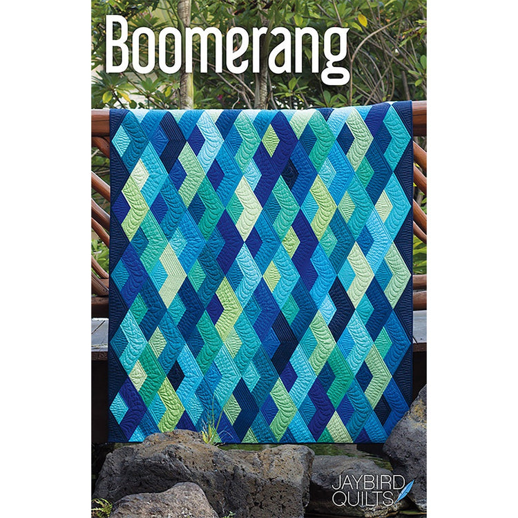 Jaybird Quilts Boomerang Pattern - PDF Quilting Pattern For Making A Modern Throw Or Bed Quilt (No Y-Seams)