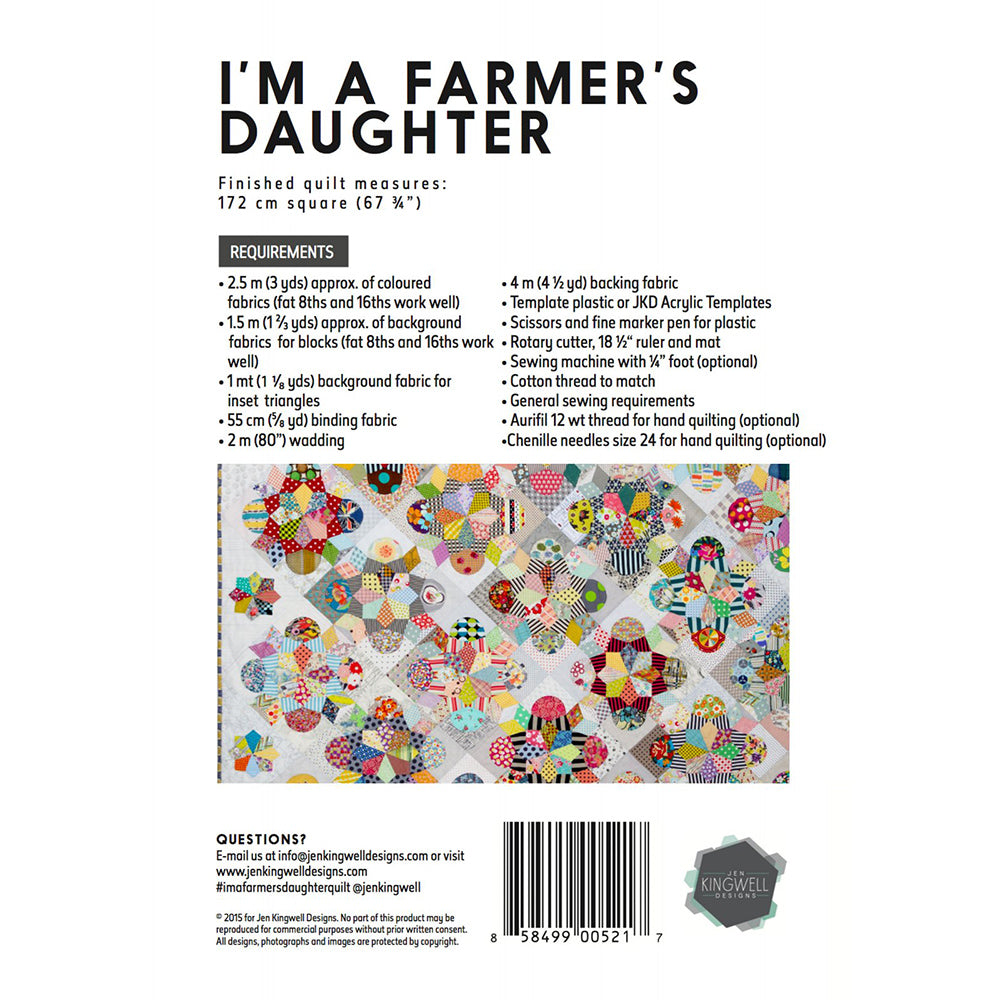 Jen Kingwell, I'm a Farmer's Daughter Quilt Pattern image # 62765