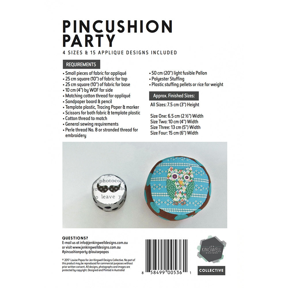 Jen Kingwell, Pincushion Party Pattern image # 62938