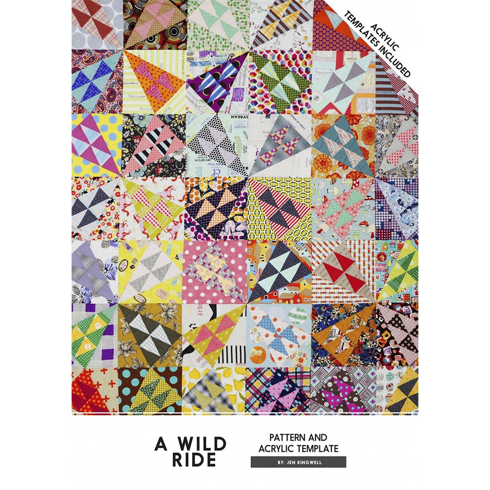 Jen Kingwell, A Wild Ride Quilt Pattern with Template image # 63336