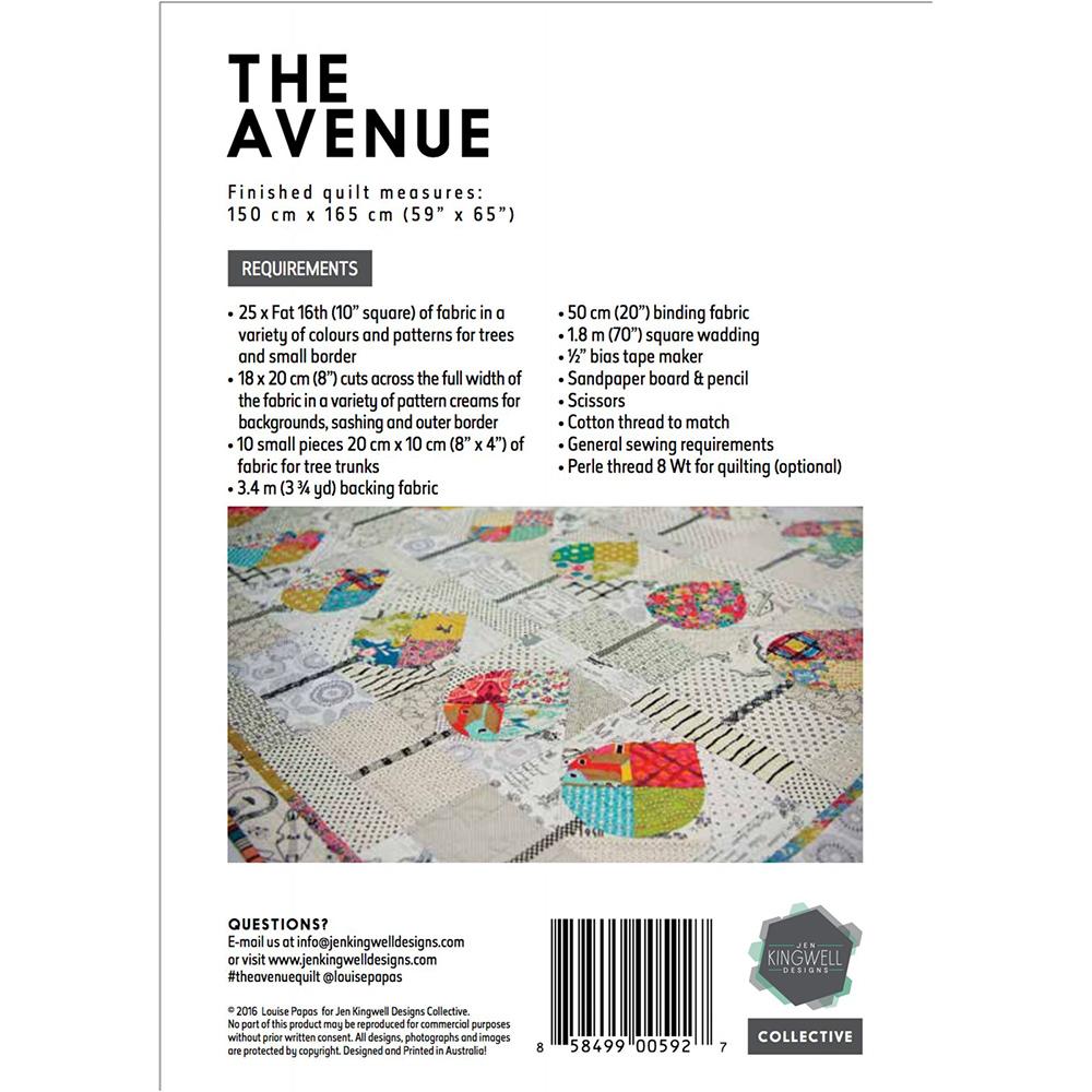Jen Kingwell, The Avenue Quilt Pattern with Template image # 63309