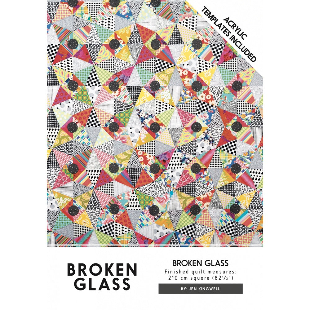 Jen Kingwell, Broken Glass Quit Pattern with Template image # 63394